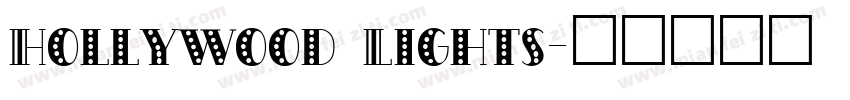 Hollywood Lights字体转换